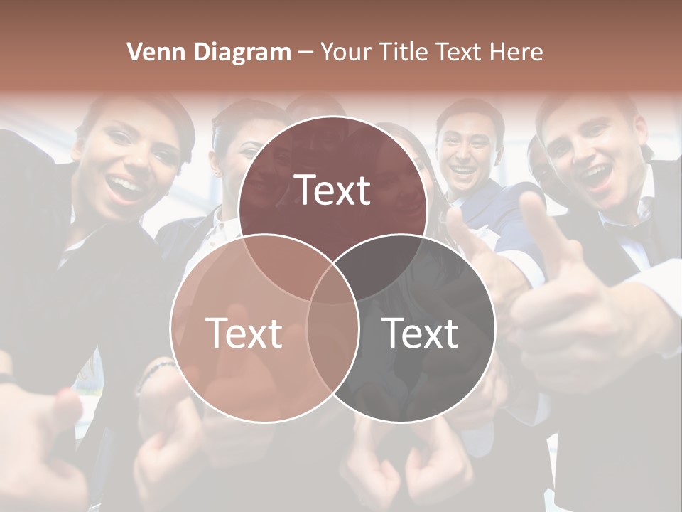 Support Businesswoman White PowerPoint Template