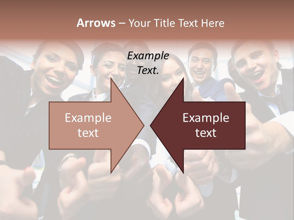 Support Businesswoman White PowerPoint Template