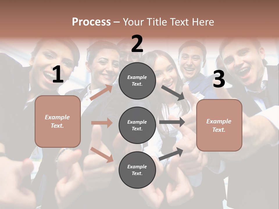 Support Businesswoman White PowerPoint Template