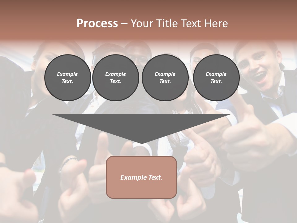 Support Businesswoman White PowerPoint Template