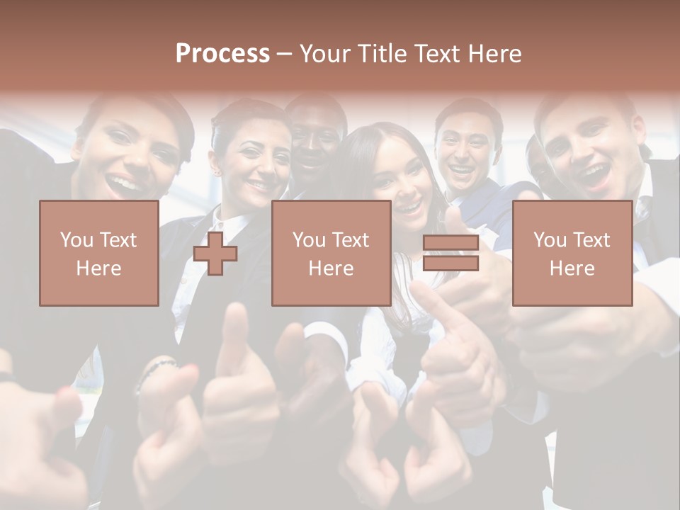 Support Businesswoman White PowerPoint Template