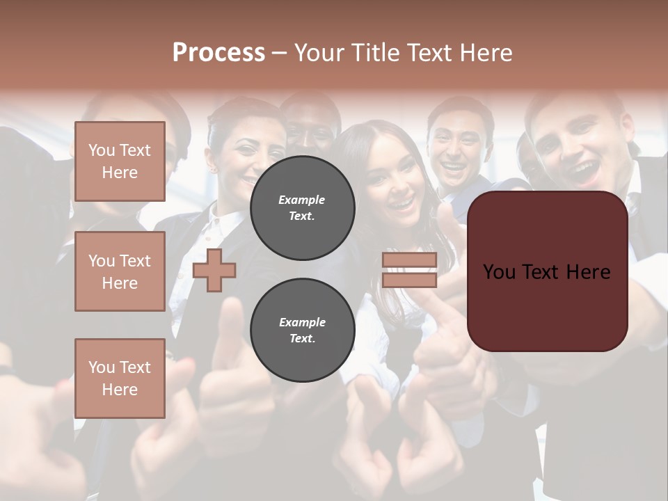 Support Businesswoman White PowerPoint Template