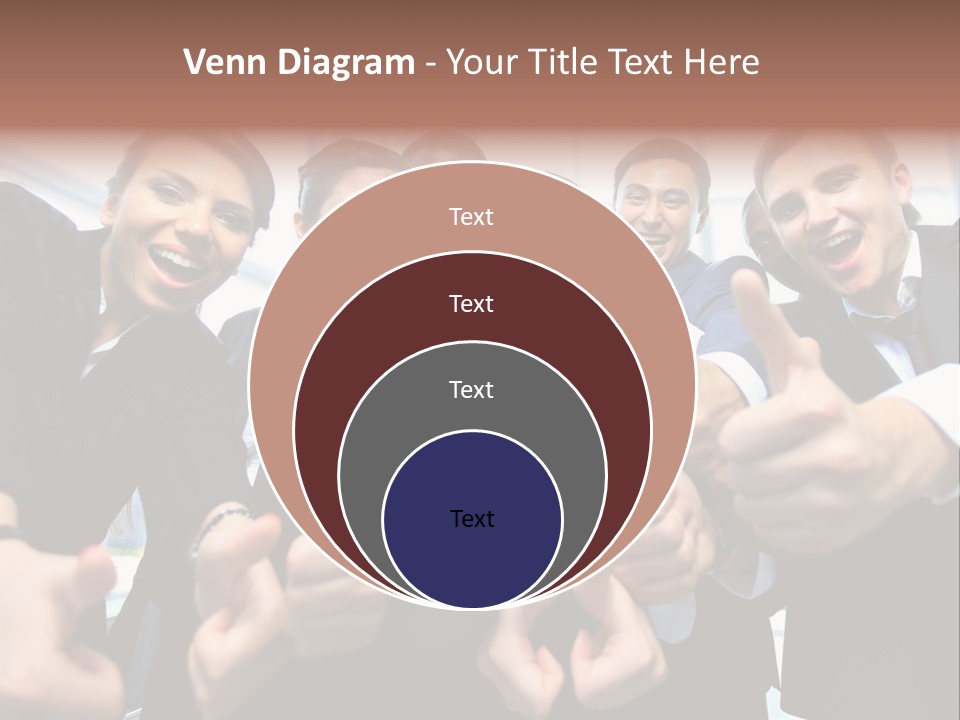 Support Businesswoman White PowerPoint Template