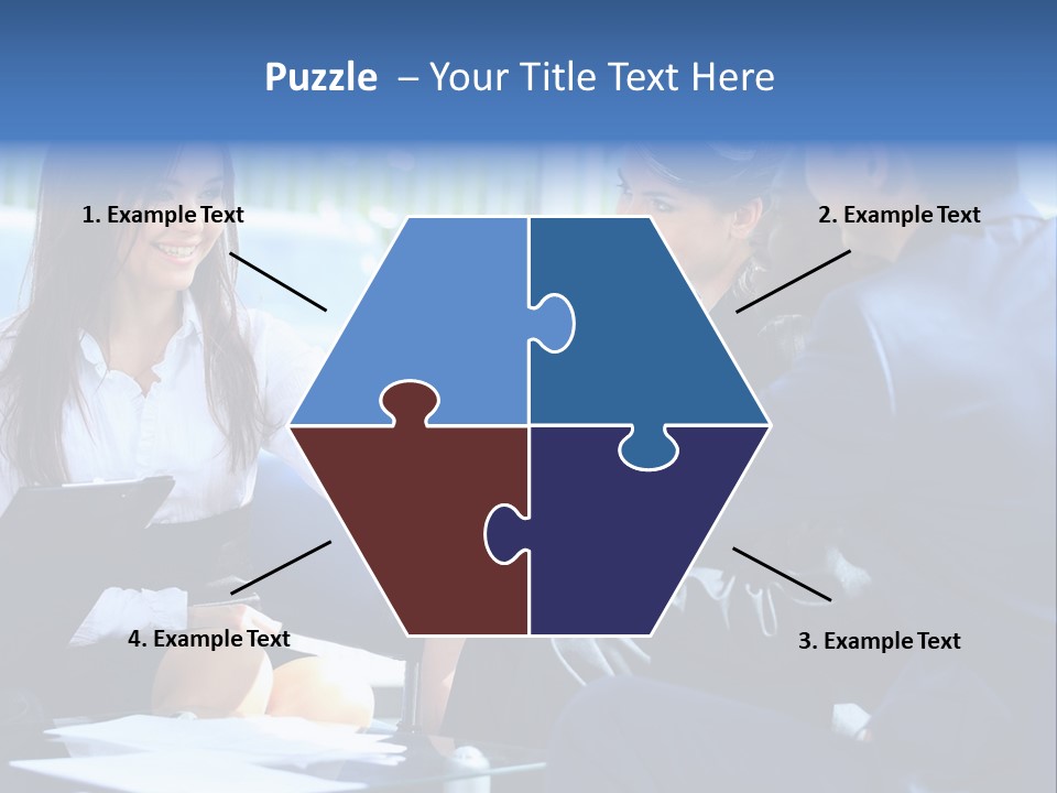 Men Cheerful White PowerPoint Template