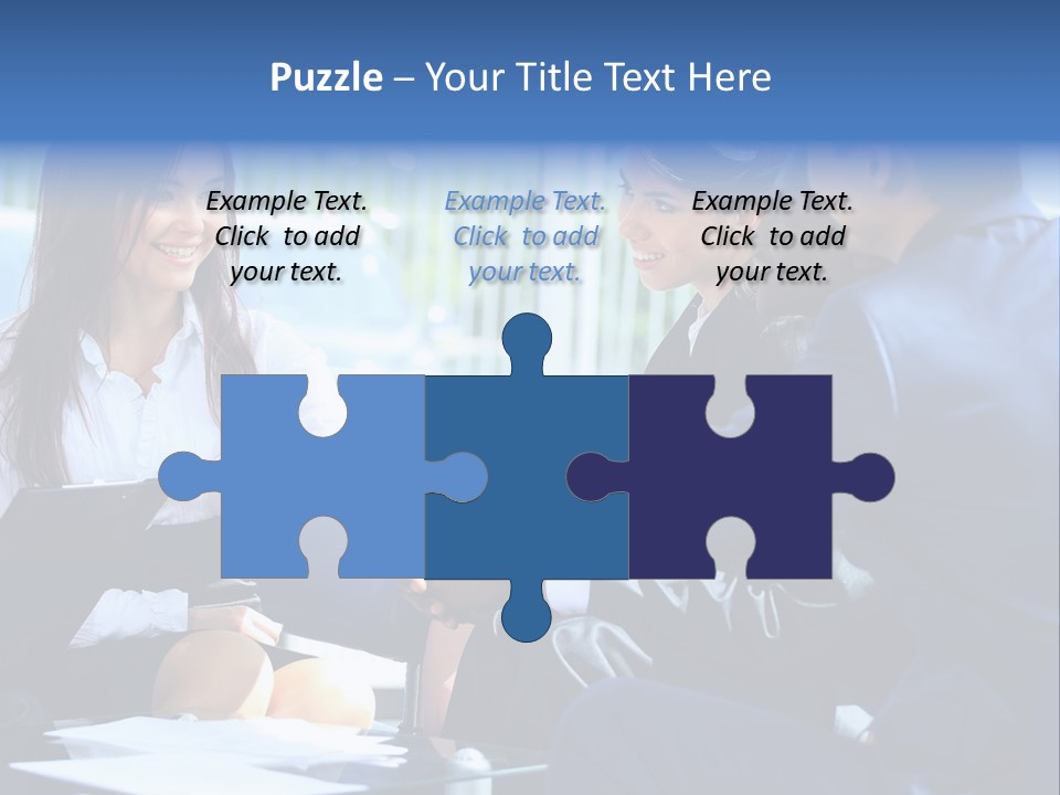 Men Cheerful White PowerPoint Template