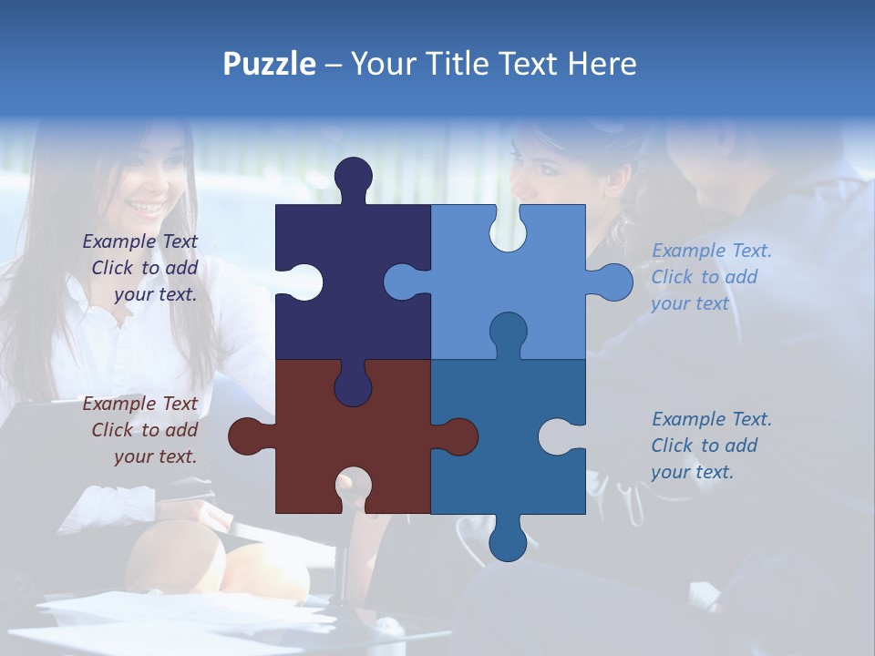 Men Cheerful White PowerPoint Template