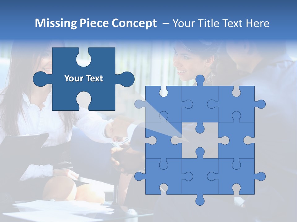 Men Cheerful White PowerPoint Template