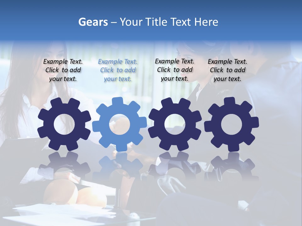 Men Cheerful White PowerPoint Template