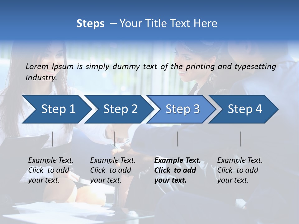 Men Cheerful White PowerPoint Template