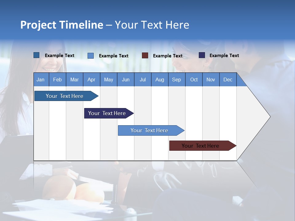 Men Cheerful White PowerPoint Template