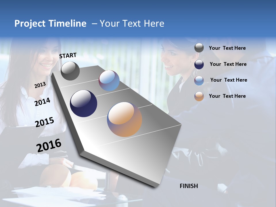 Men Cheerful White PowerPoint Template