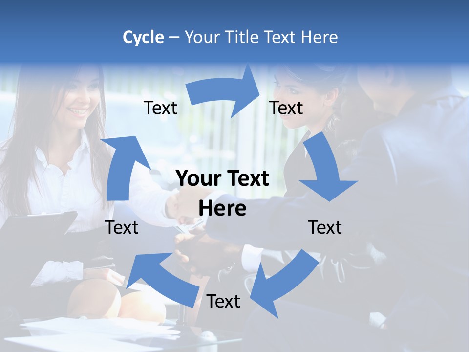 Men Cheerful White PowerPoint Template