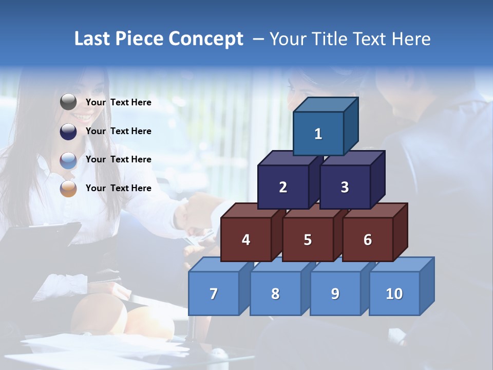 Men Cheerful White PowerPoint Template