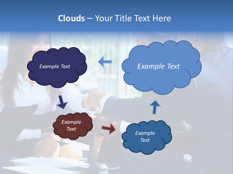 Men Cheerful White PowerPoint Template