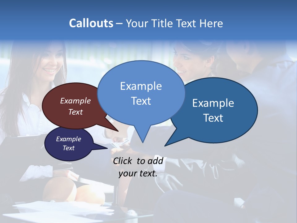 Men Cheerful White PowerPoint Template