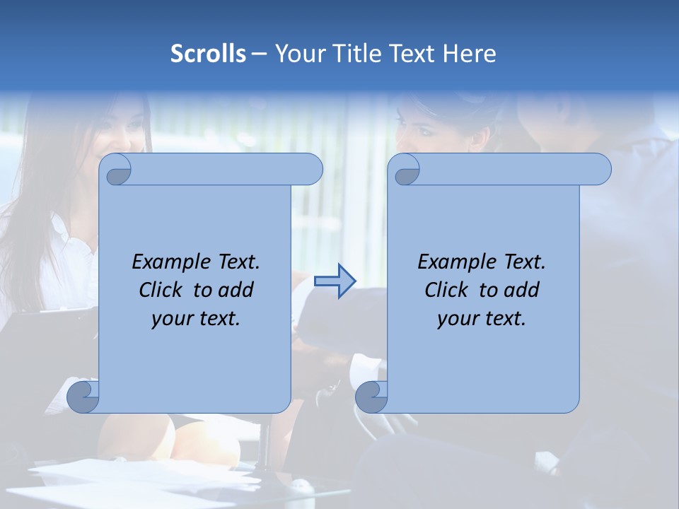 Men Cheerful White PowerPoint Template