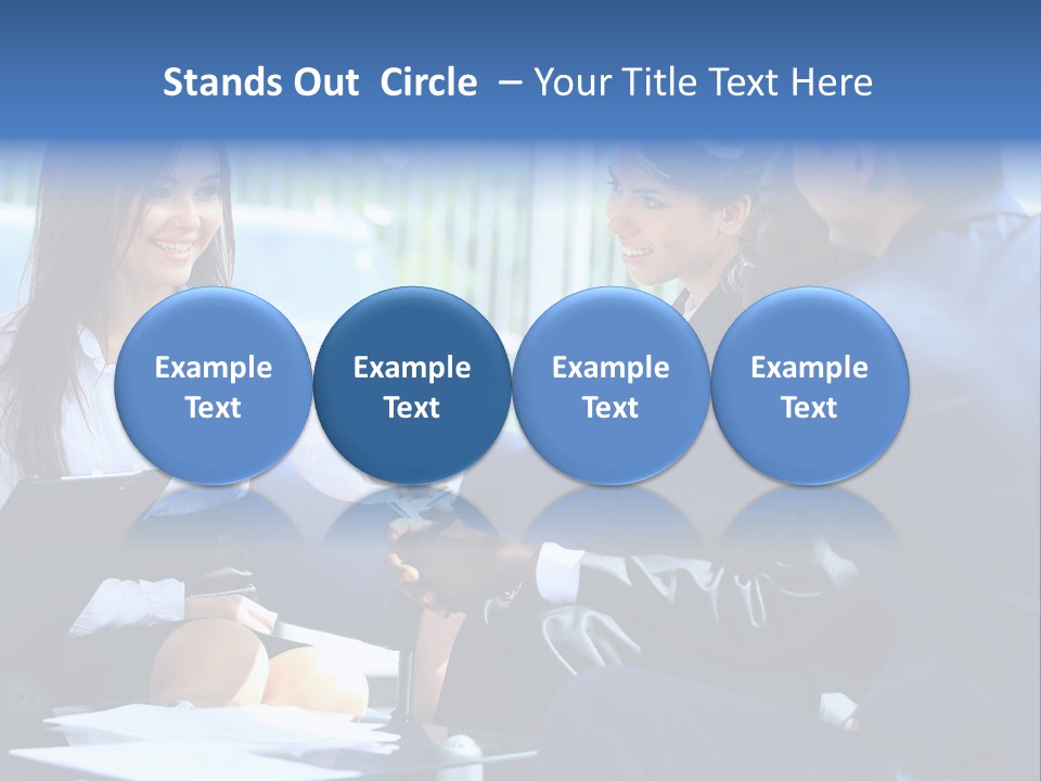 Men Cheerful White PowerPoint Template