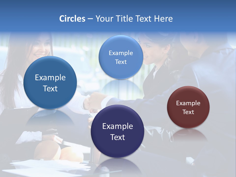 Men Cheerful White PowerPoint Template