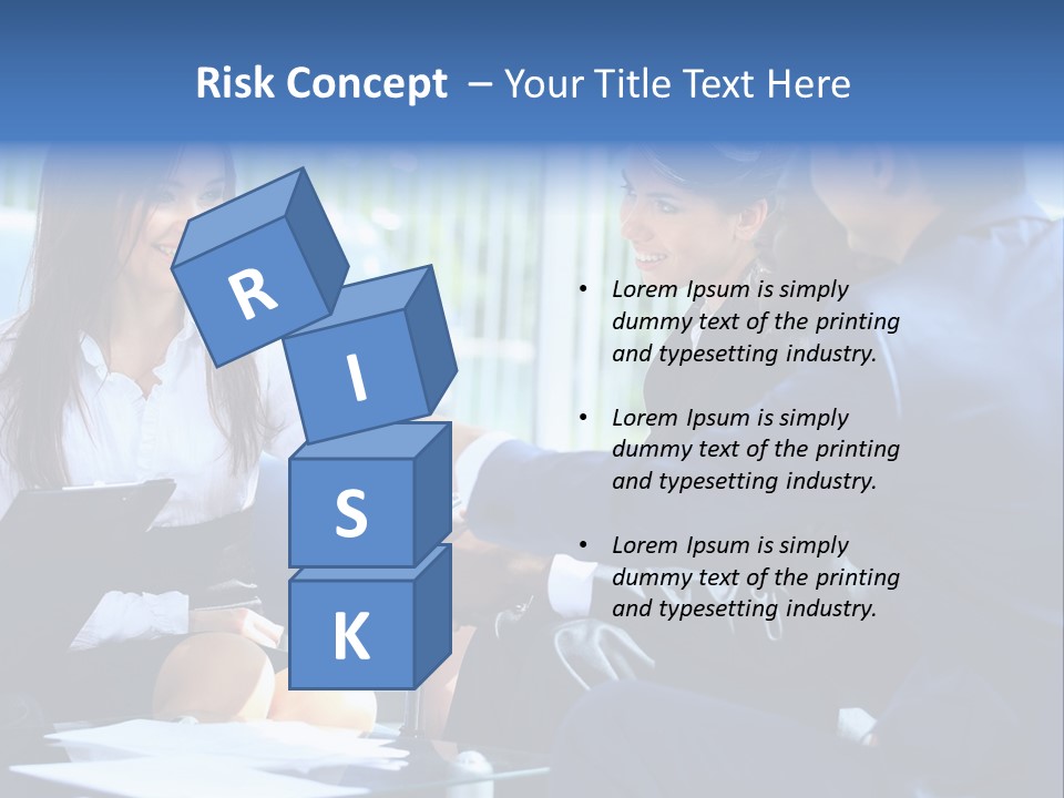 Men Cheerful White PowerPoint Template