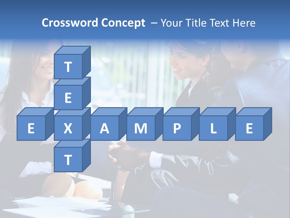 Men Cheerful White PowerPoint Template