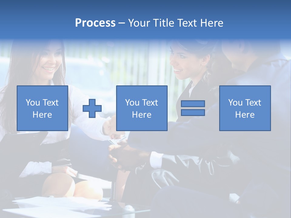 Men Cheerful White PowerPoint Template