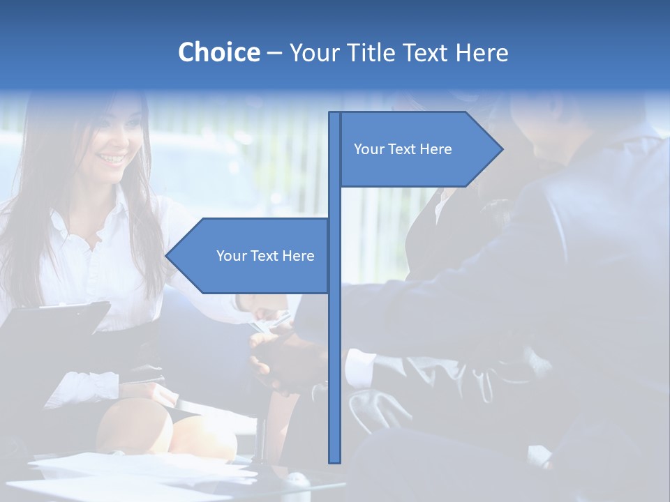 Men Cheerful White PowerPoint Template