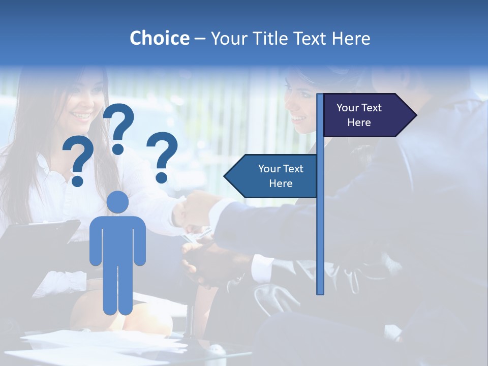 Men Cheerful White PowerPoint Template