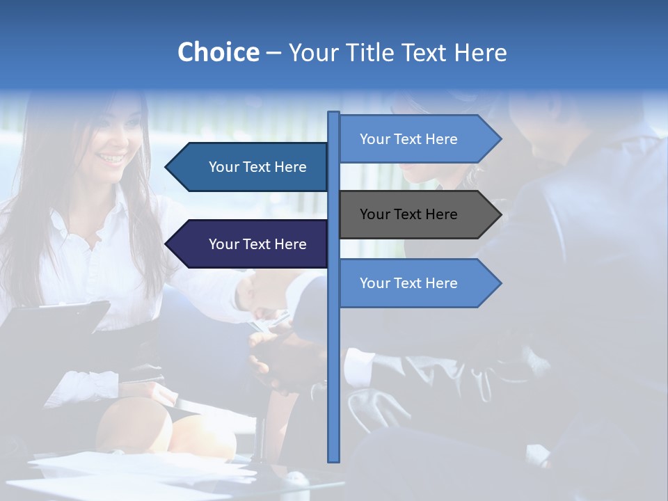 Men Cheerful White PowerPoint Template