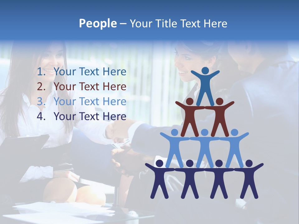 Men Cheerful White PowerPoint Template