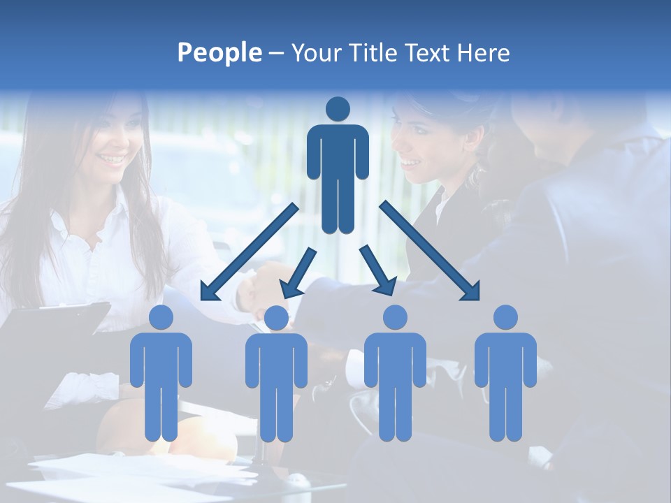 Men Cheerful White PowerPoint Template