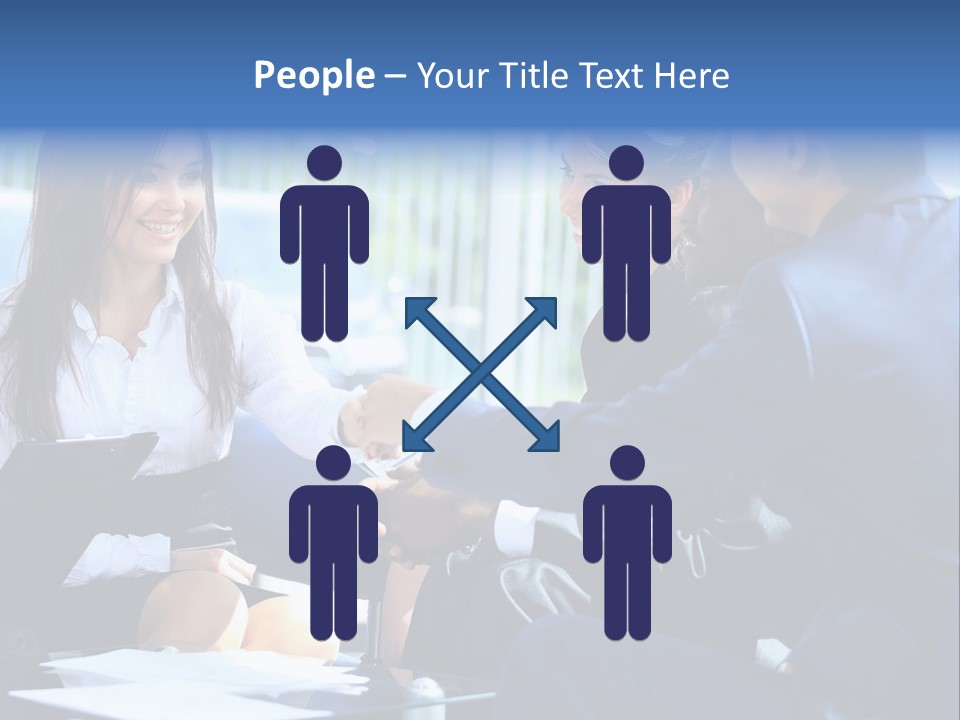 Men Cheerful White PowerPoint Template