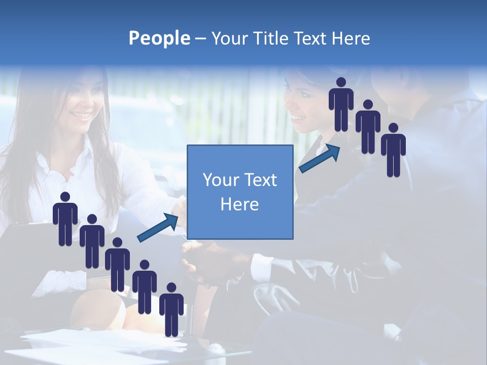 Men Cheerful White PowerPoint Template