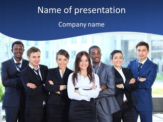 Businessman Men Worker PowerPoint Template