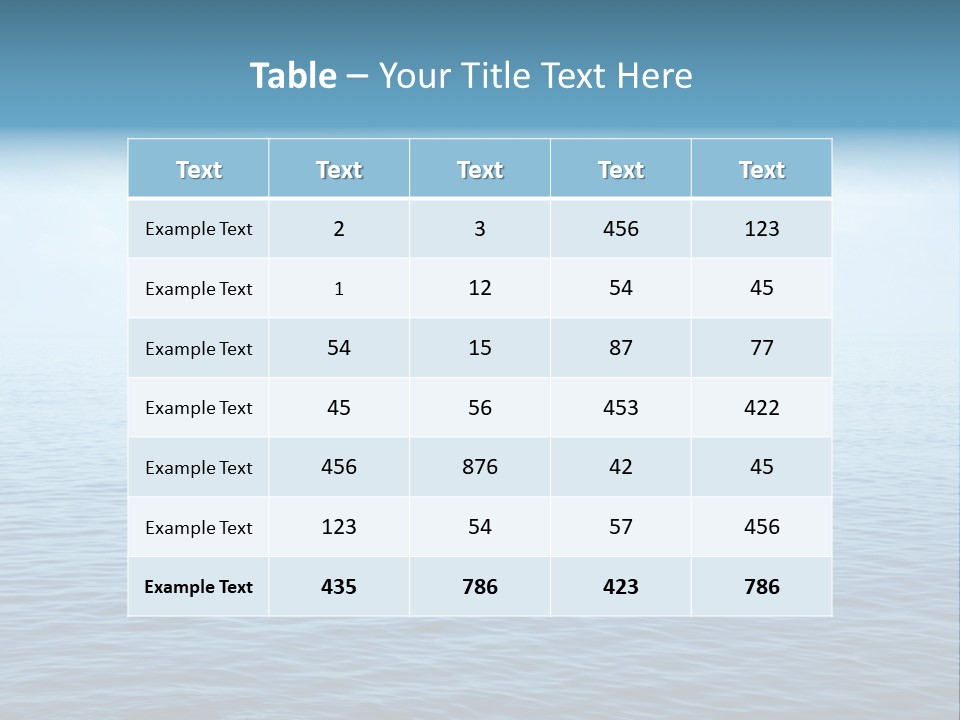 Purity Still Wave PowerPoint Template