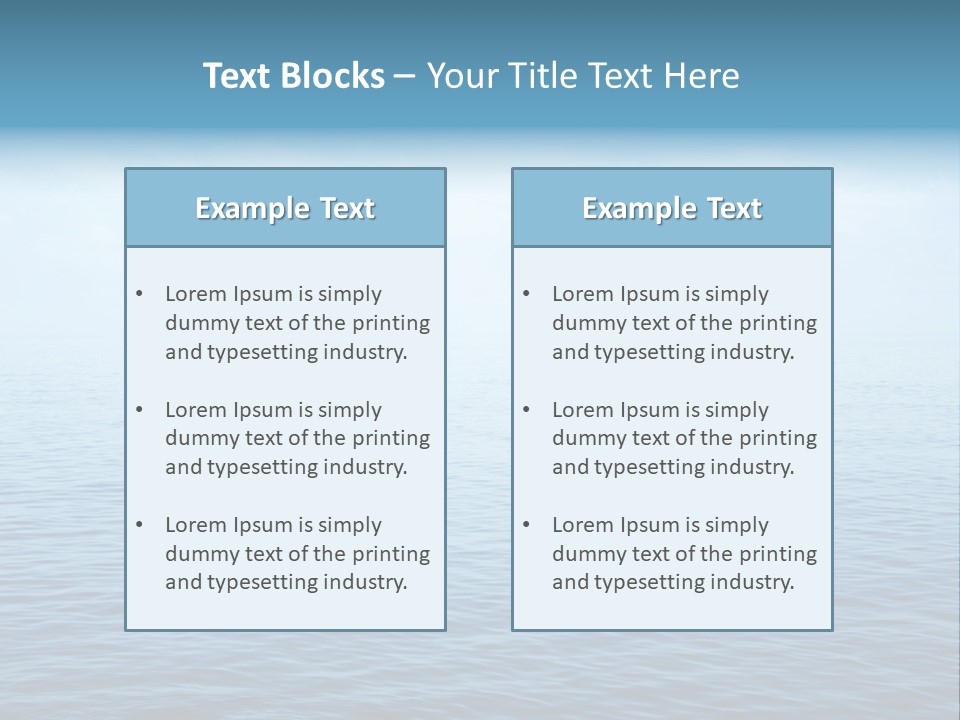 Purity Still Wave PowerPoint Template