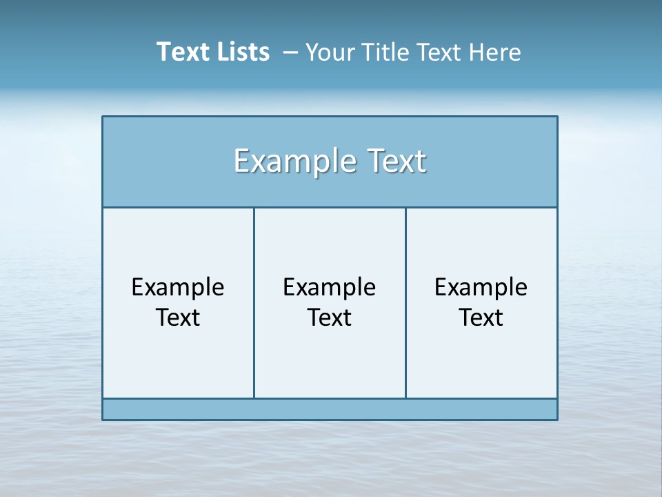 Purity Still Wave PowerPoint Template
