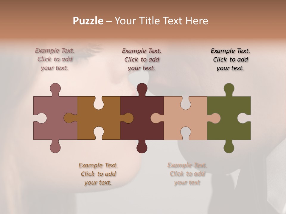 Caucasian Man Valentine PowerPoint Template