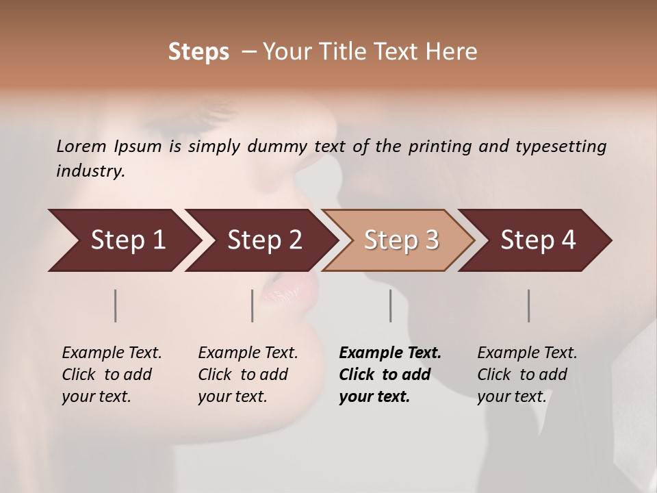 Caucasian Man Valentine PowerPoint Template