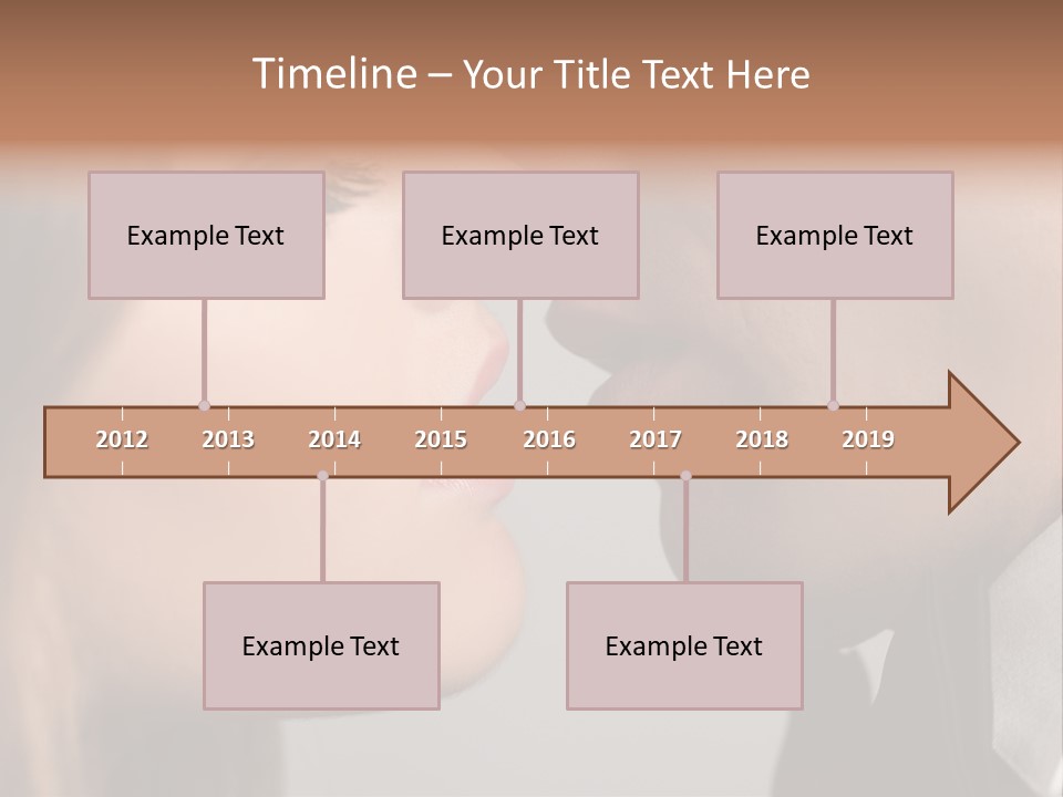 Caucasian Man Valentine PowerPoint Template