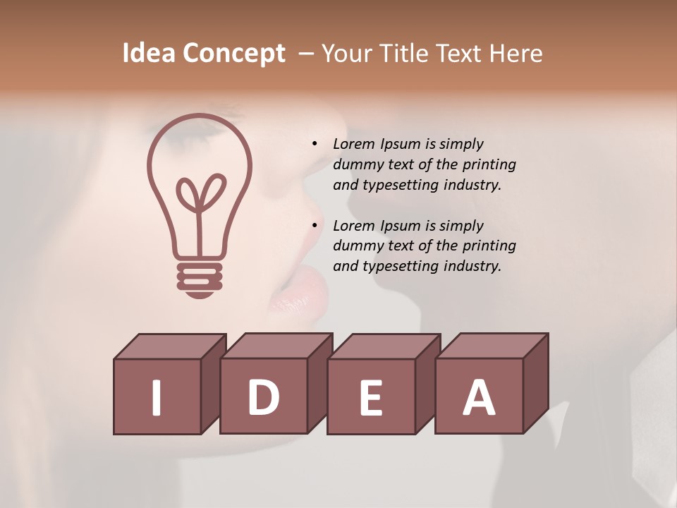 Caucasian Man Valentine PowerPoint Template