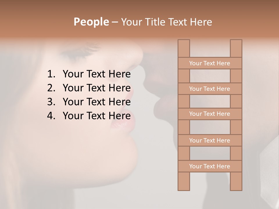 Caucasian Man Valentine PowerPoint Template