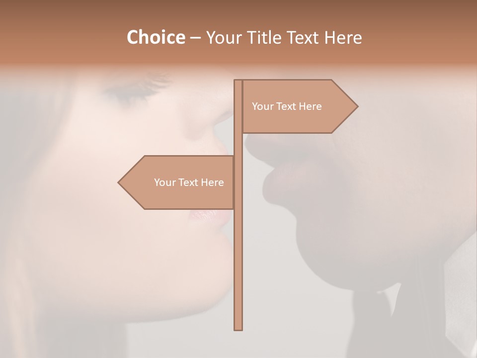 Caucasian Man Valentine PowerPoint Template