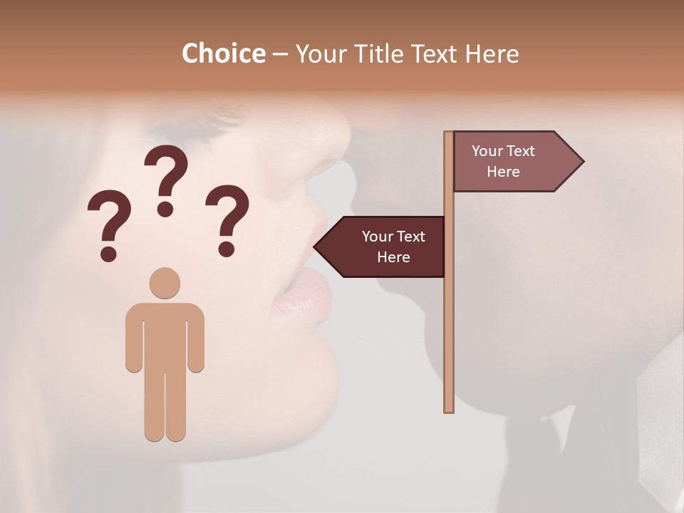 Caucasian Man Valentine PowerPoint Template