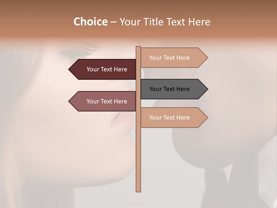 Caucasian Man Valentine PowerPoint Template