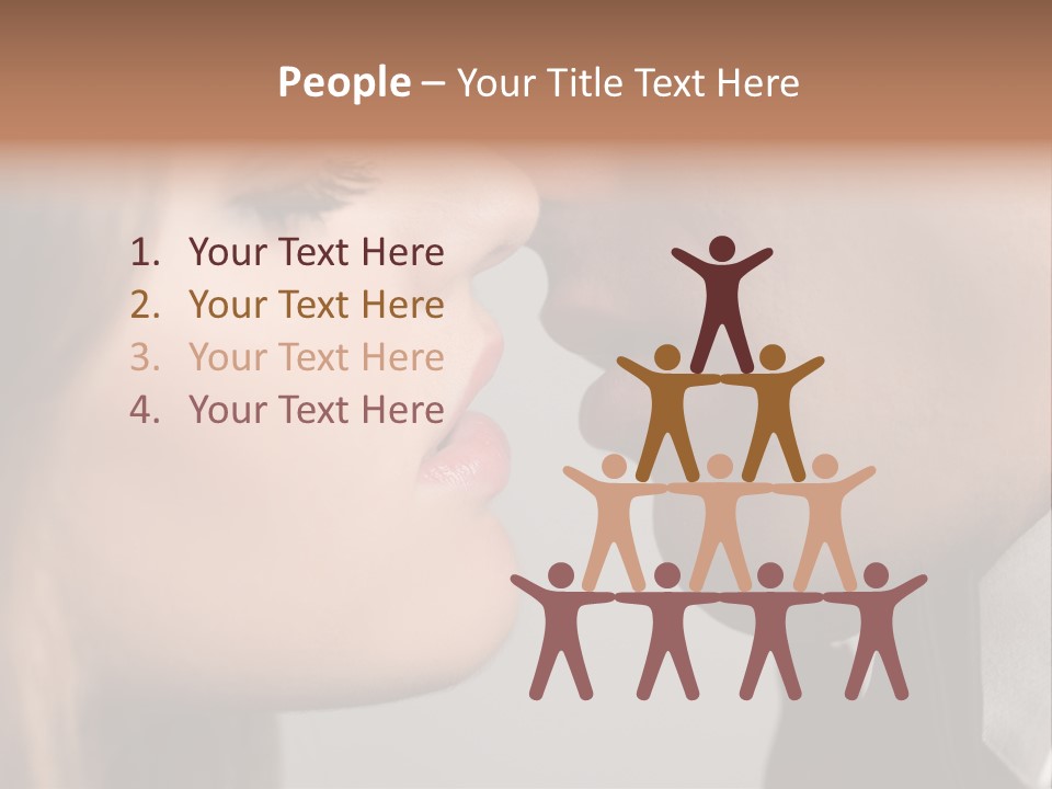 Caucasian Man Valentine PowerPoint Template