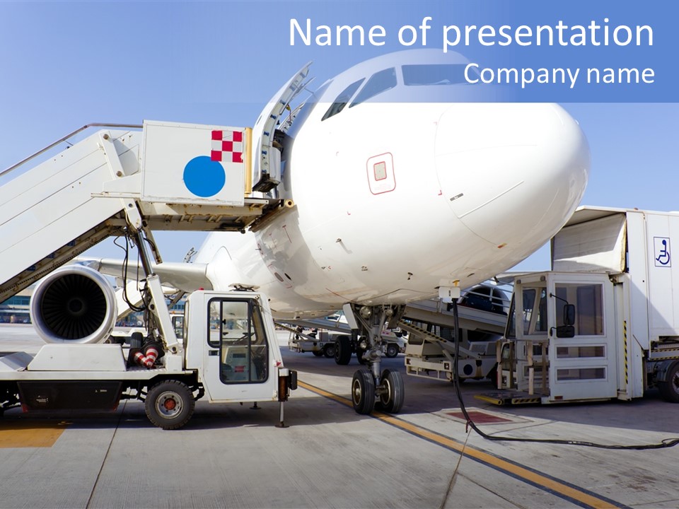 Modern Transportation Airbus PowerPoint Template