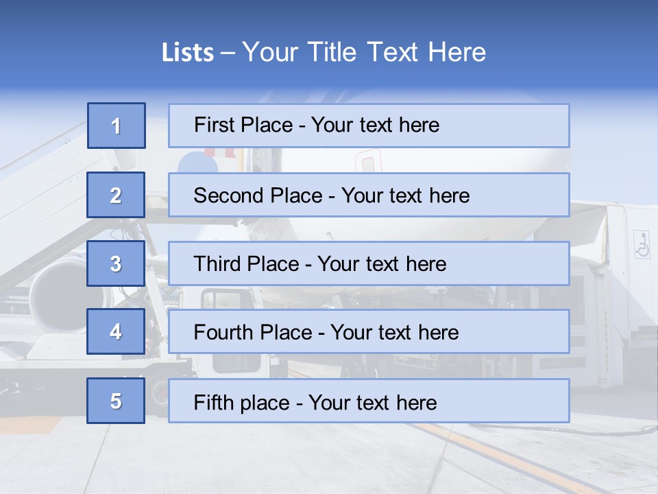 Modern Transportation Airbus PowerPoint Template