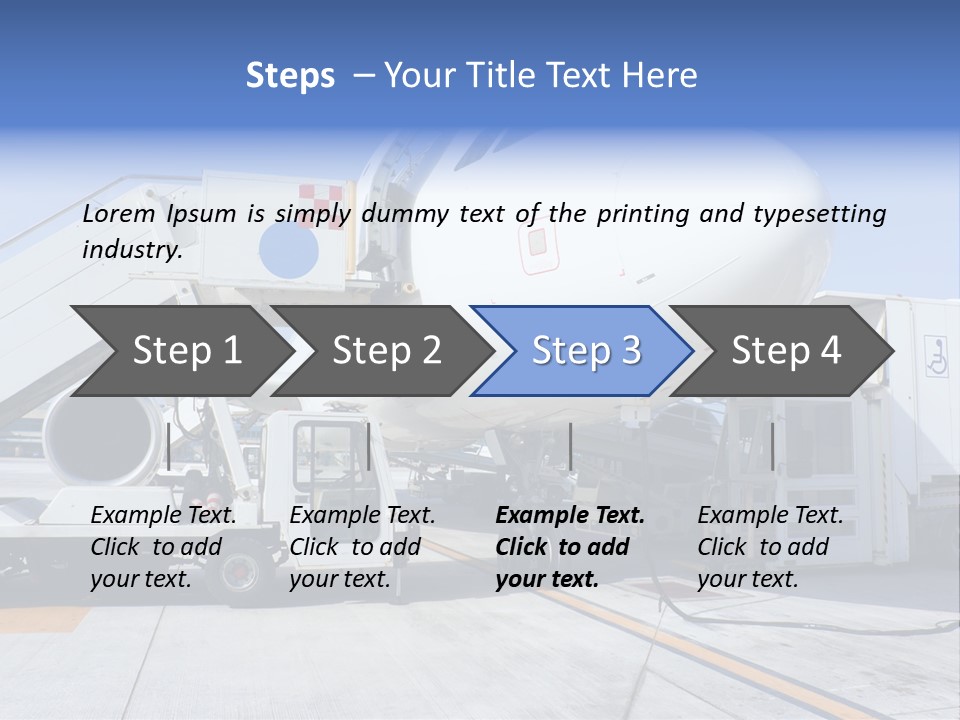 Modern Transportation Airbus PowerPoint Template