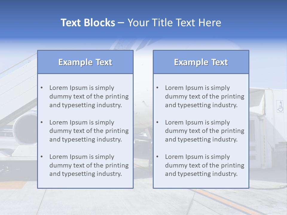 Modern Transportation Airbus PowerPoint Template