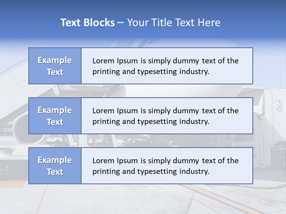 Modern Transportation Airbus PowerPoint Template